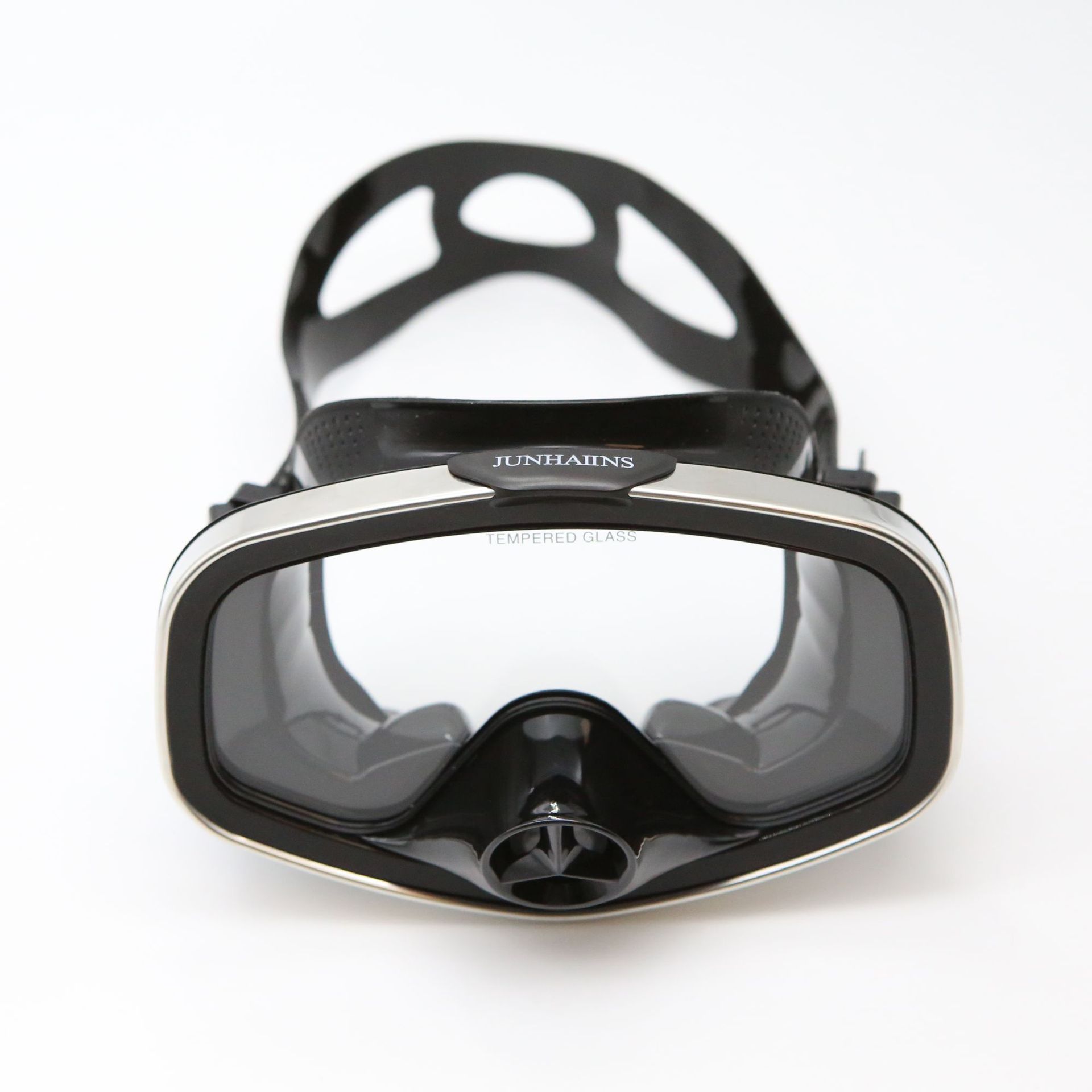 Professional valve diving mask silicone large frame adult beachcombing lightweight tempered glass snorkeling mask