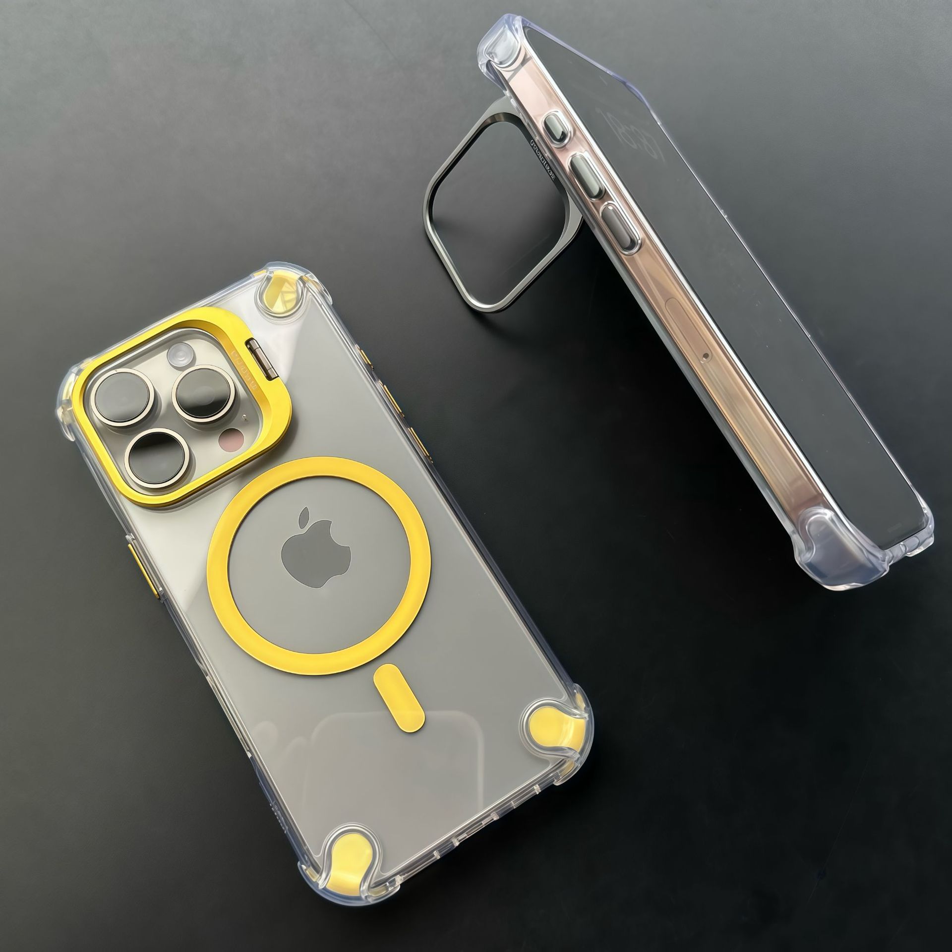 Magnetic charging phone case for iPhone 17, U3 lens stand, anti-drop for Apple iPhone 16, protective case for iPhone 17