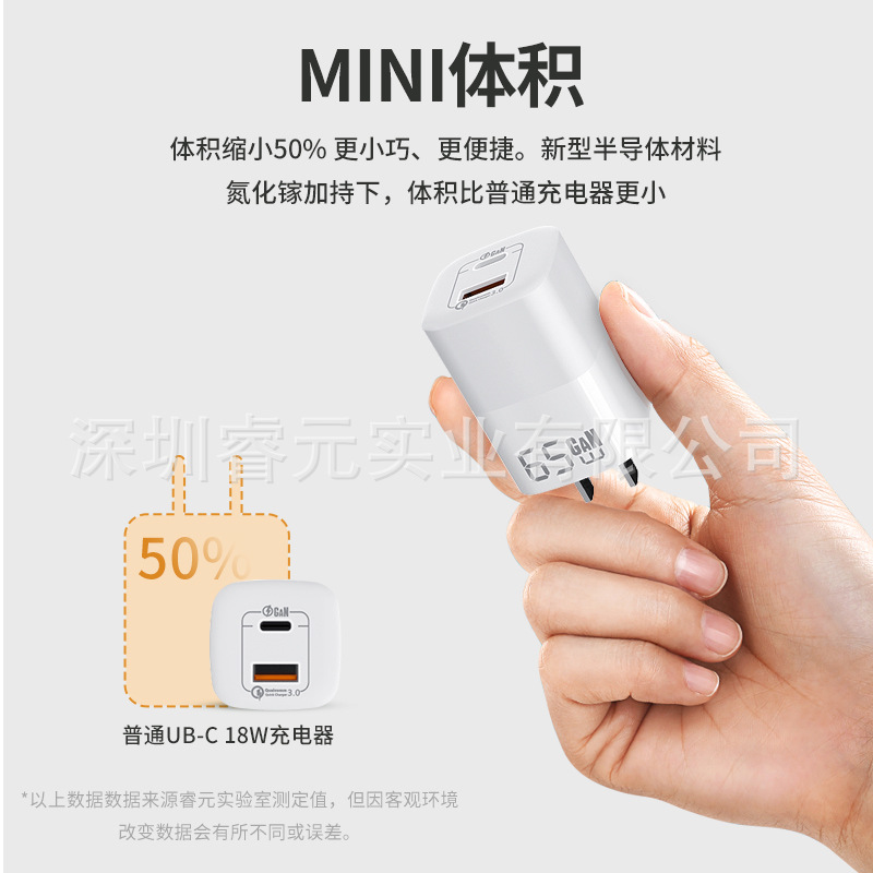 OEM Custom Charger 65W GaN Charger Suitable for Tablet Phone Fast Charging Charging Head