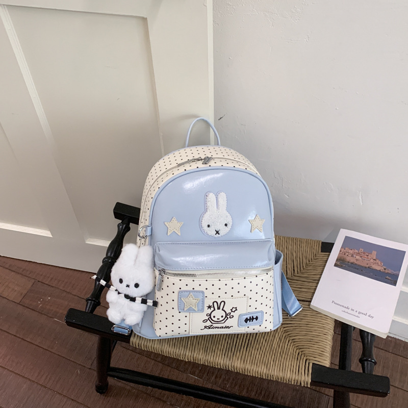 Cute Polka Dot Miffy Rabbit Backpack 2026 New Casual Commute School Bag