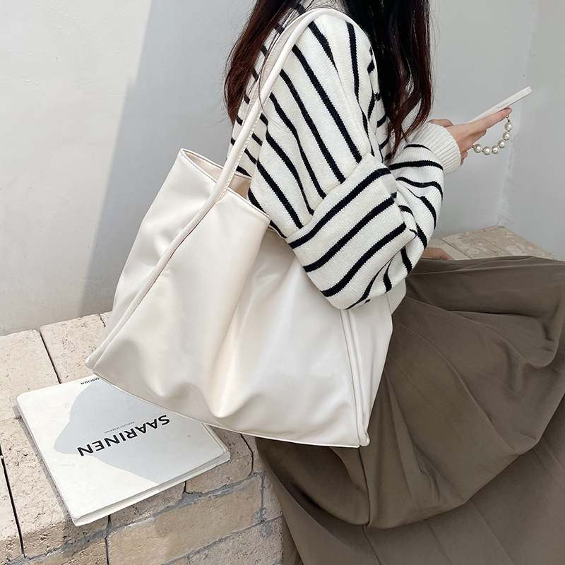Women's Bag New Handheld Large Tote Bag Large Capacity Single Shoulder Casual Underarm Bag