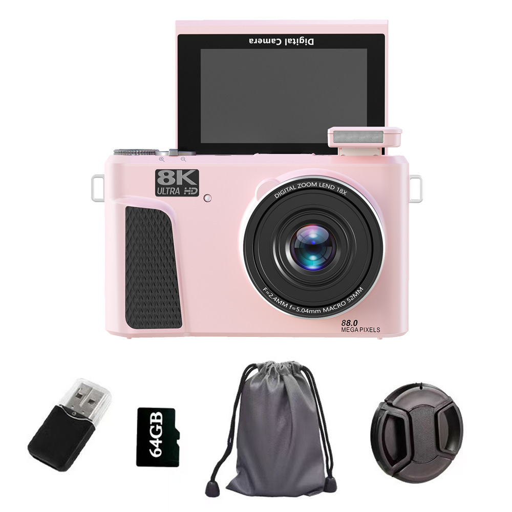 8K mirrorless digital camera high pixel flip screen WiFi upload phone student beauty camera