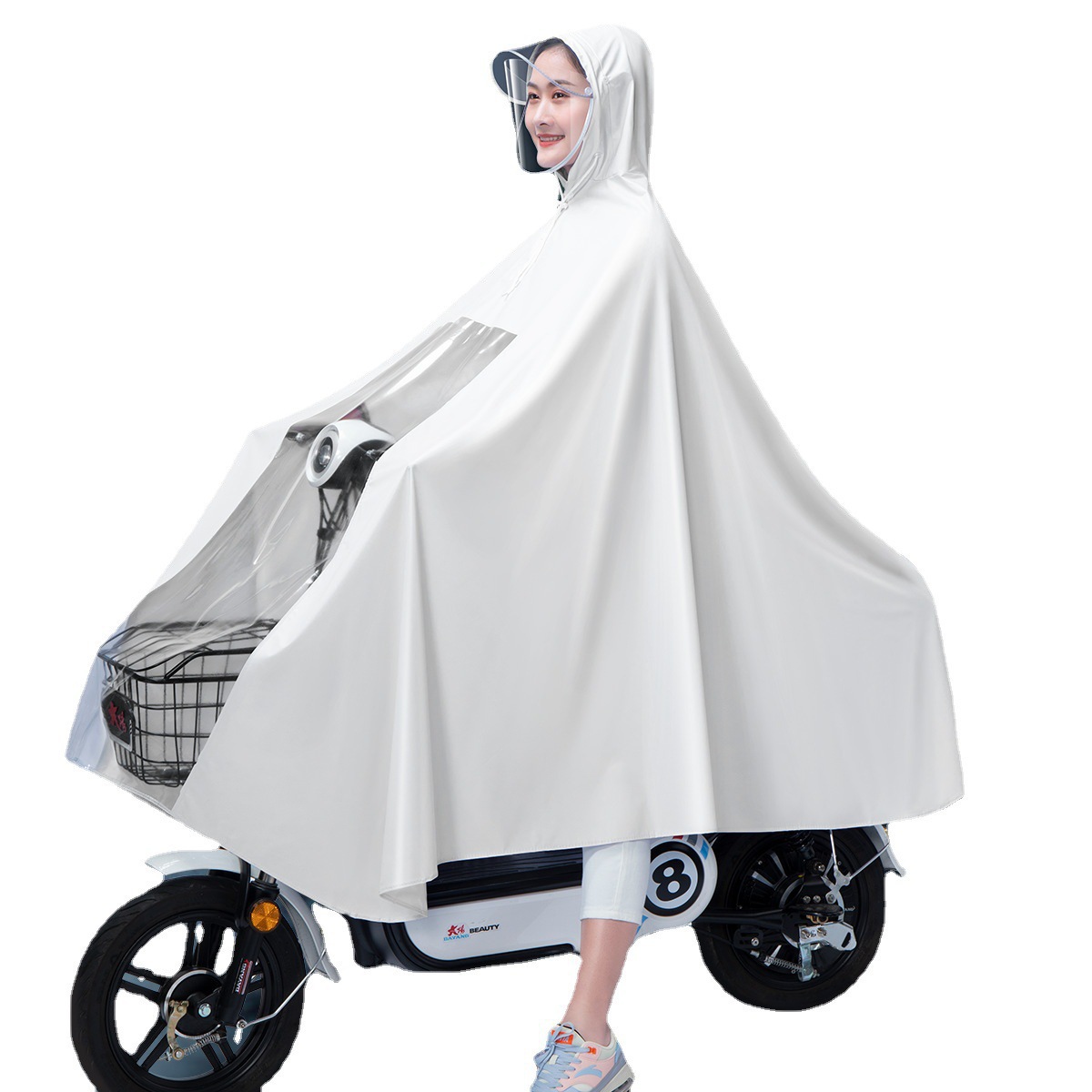 Electric Scooter Raincoat Thickened Motorcycle Raincoat Electric Vehicle Long Poncho