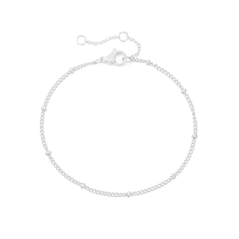 eManco Simple Women's Bracelet Multi-Layer Bead Chain Bracelet Stainless Steel Gold Plated Bracelet Hand Jewelry Distribution