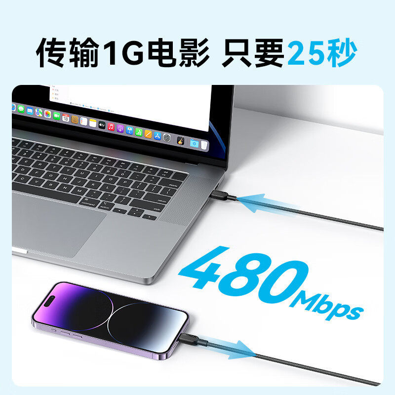 ANKER Anker 310 Data Cable MFi Certified Charging Cable Type-C to Lightning A81A5/A81A6