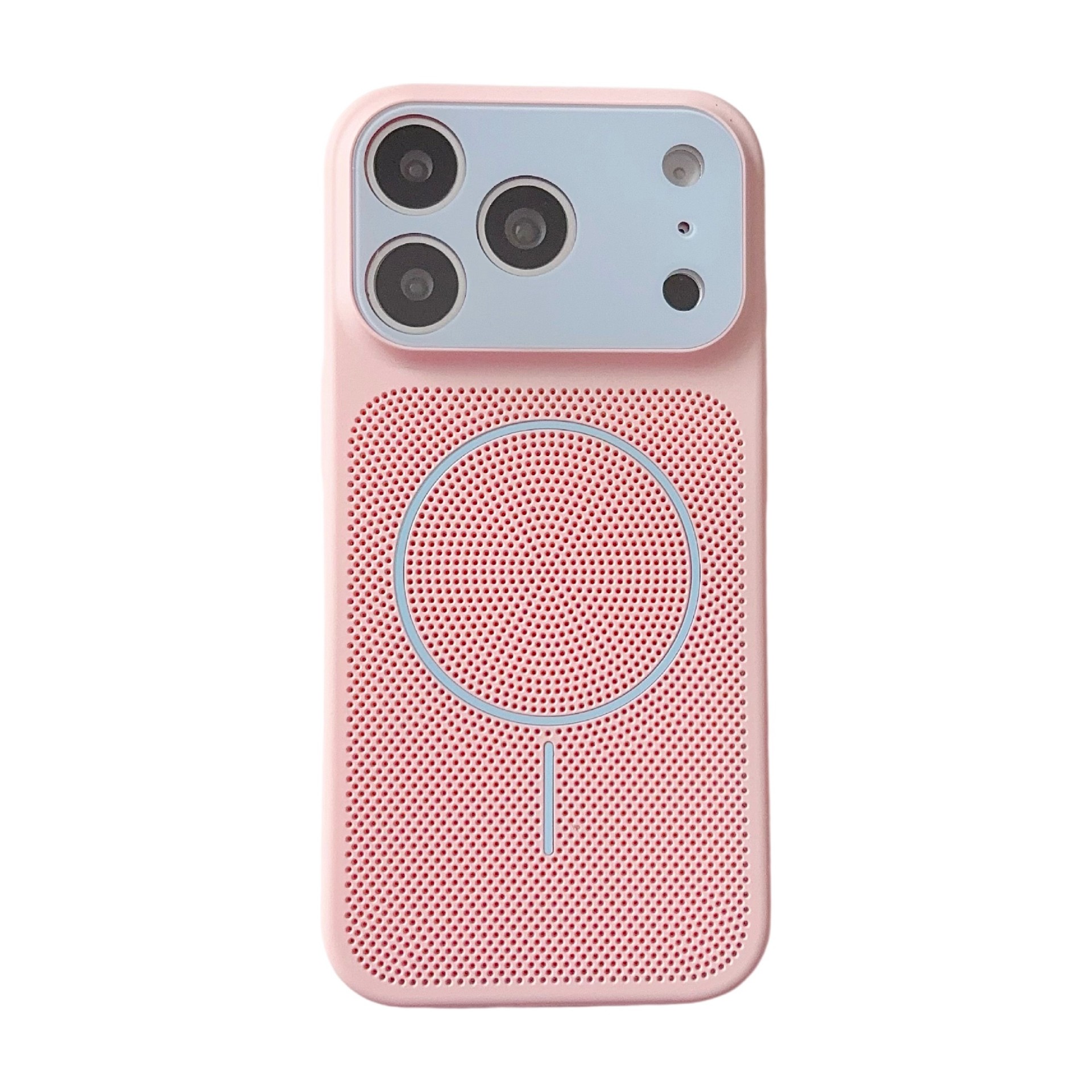 Color-contrast instant heat dissipation phone case for Apple iPhone 17 Pro Max, wireless magnetic charging protective case for iPhone 16