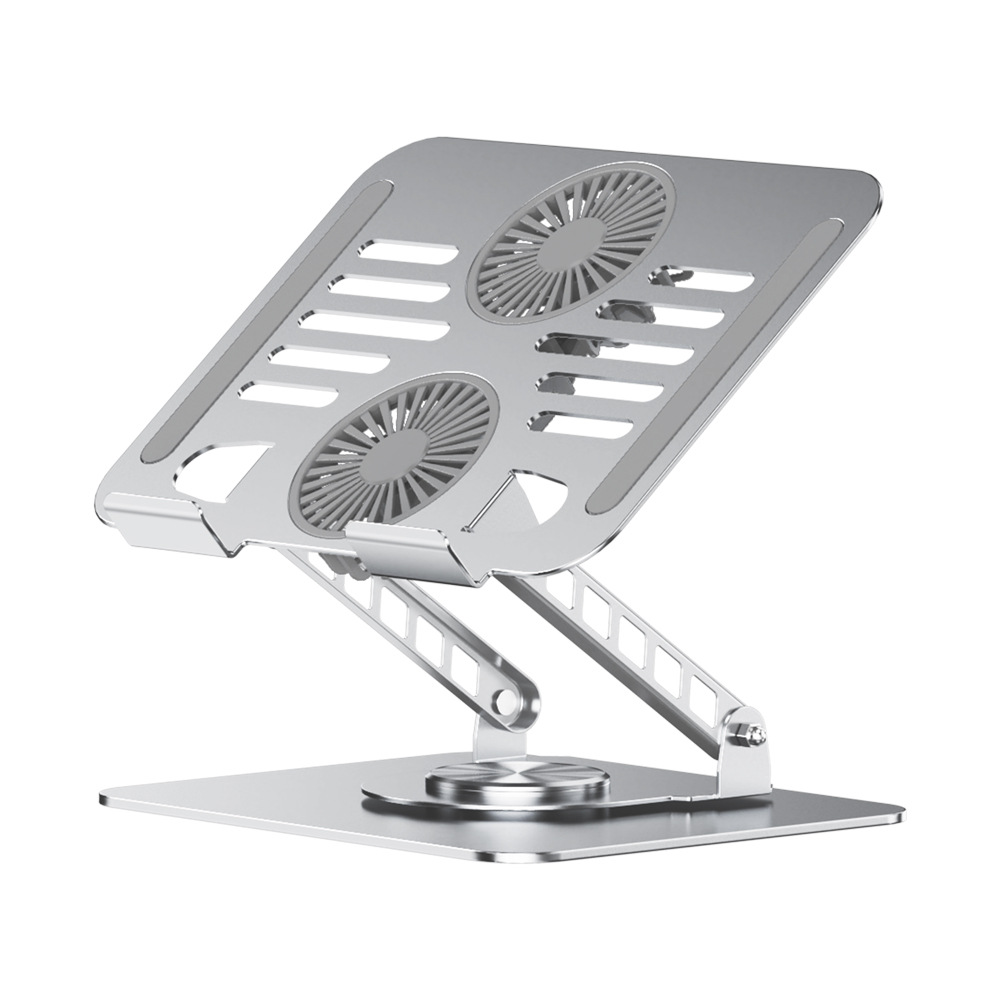 Rotating Lifting Comfort Office Laptop Cooler Dual Fan Carbon Steel Heat Dissipation Stable Not Shaky Thin Lightweight Portable