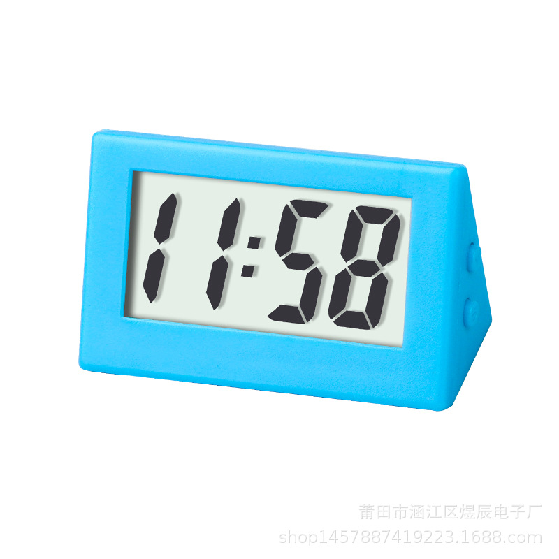 Simple Mini Electronic Watch Student Portable Triangle Clock Exam Postgraduate Entrance Exam Silent Small Watch Compact