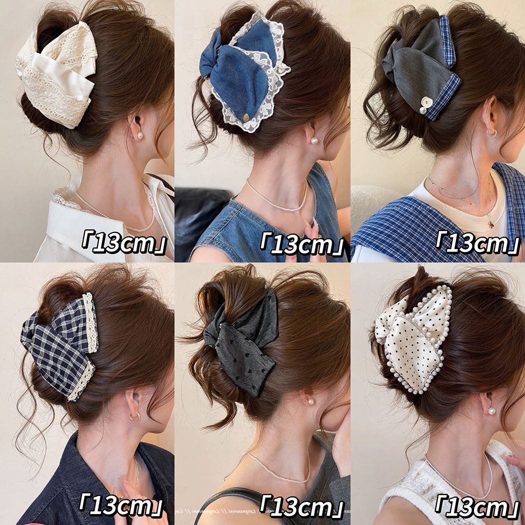 Summer new lace triangle claw clip large hair clip for women full back of head bun shark clip hair accessory