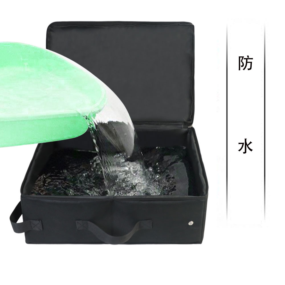 Travel Cat Litter Box With Lid Handle Standard Portable Foldable Cat Litter Box Fabric Cat Litter Bag