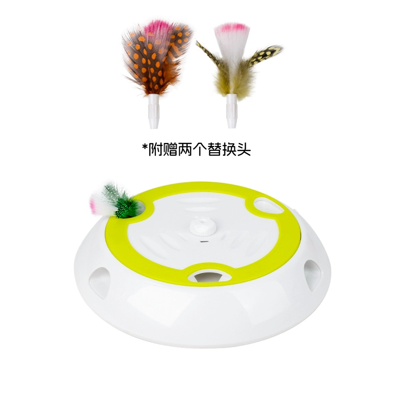 AFP Smart Cat Toy Electric Variable Speed Whack-a-mole Machine Rechargeable Self-entertainment Relieve Boredom Cat Teaser with 3 Replacement Heads