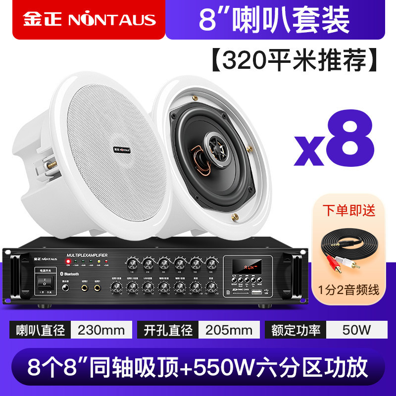 550瓦蓝牙功放+8寸同轴喇叭*8