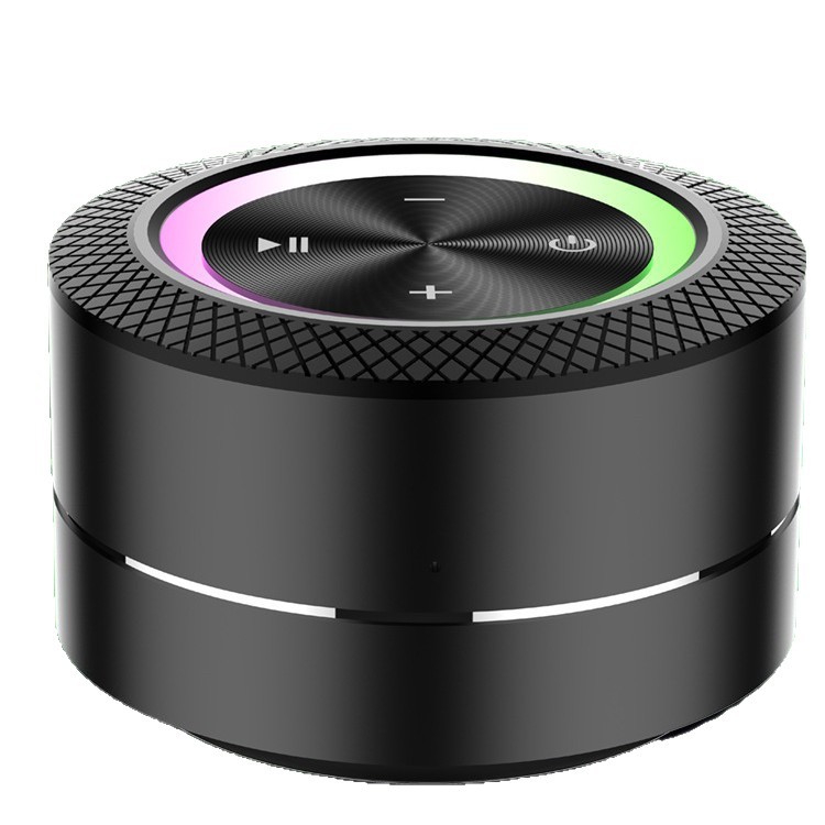 2026 new black technology TWS bone conduction large resonance Bluetooth speaker colorful light 360 degree strong penetration