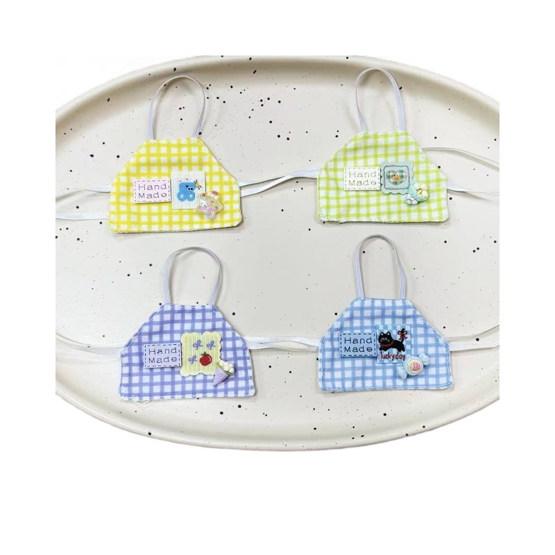10cm star person cotton doll bib 15cm self-mocking bear KT bib series cotton doll accessory wholesale