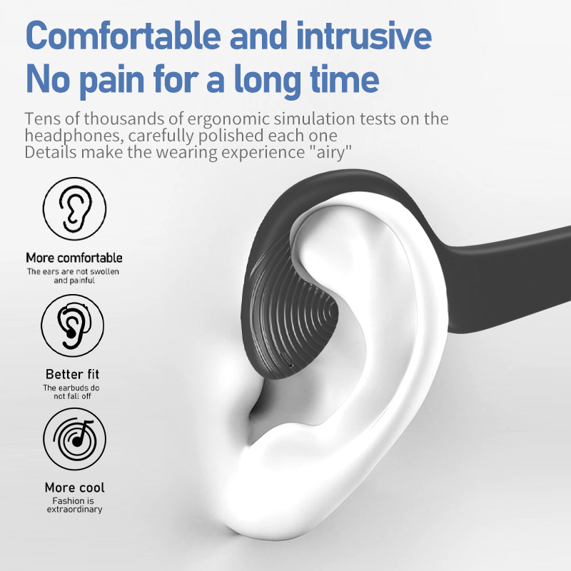 Air conduction Bluetooth headset M2 open-ear air conduction wireless sports earhook Bluetooth with TF card new