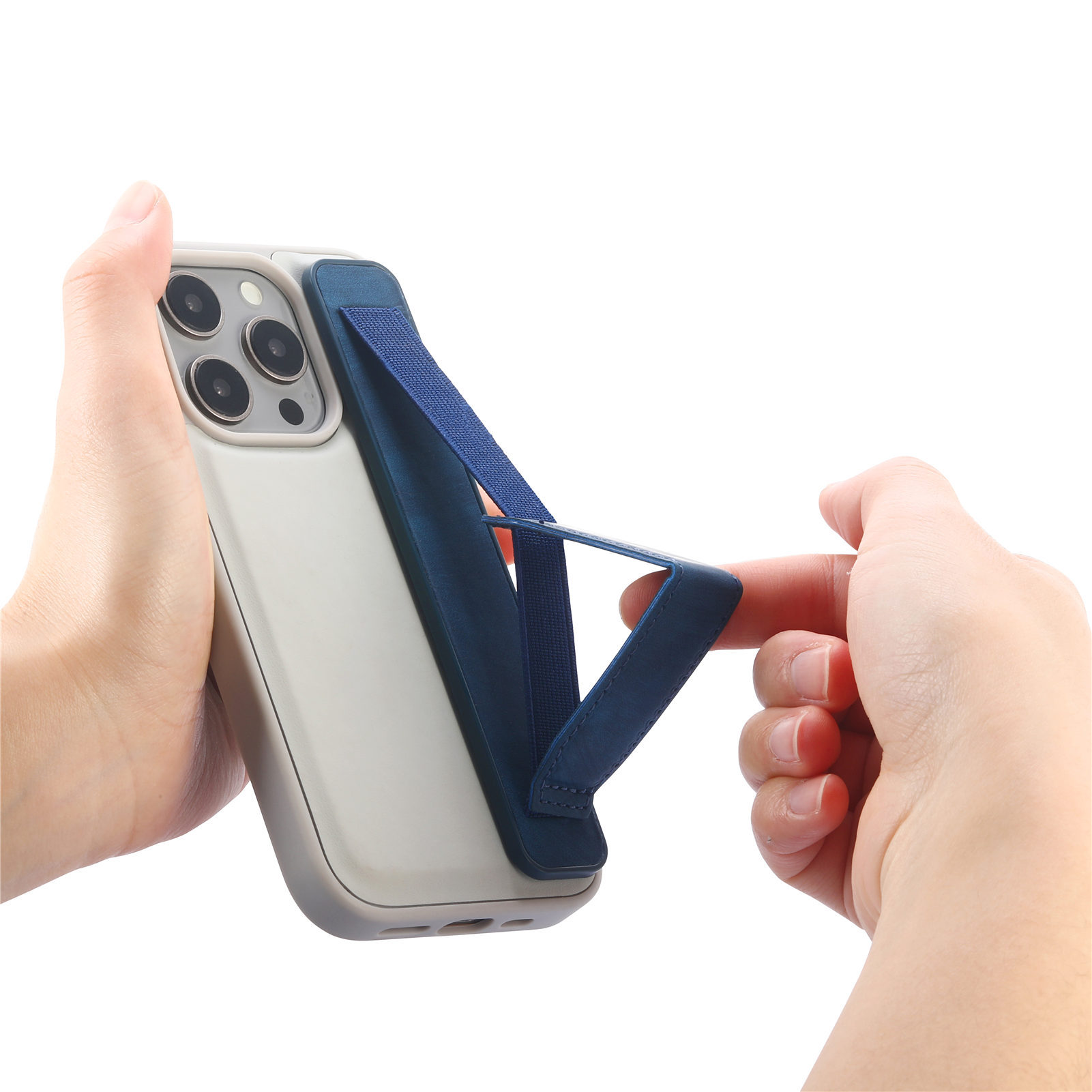 Phone stand desktop elastic rope ring holder wrist strap multi-functional stretch portable adhesive back sticker tablet stand