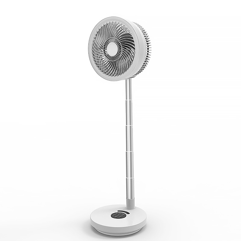 2026 New USB Charging Swivel Table and Floor Two-in-One Folding Fan Silent High Air Volume Air Circulation Fan