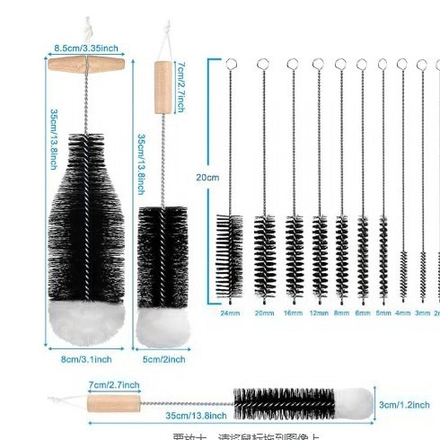 Wholesale multifunctional cleaning brush, brush for bottles, sterilizing brush, dish brush, non-rust
