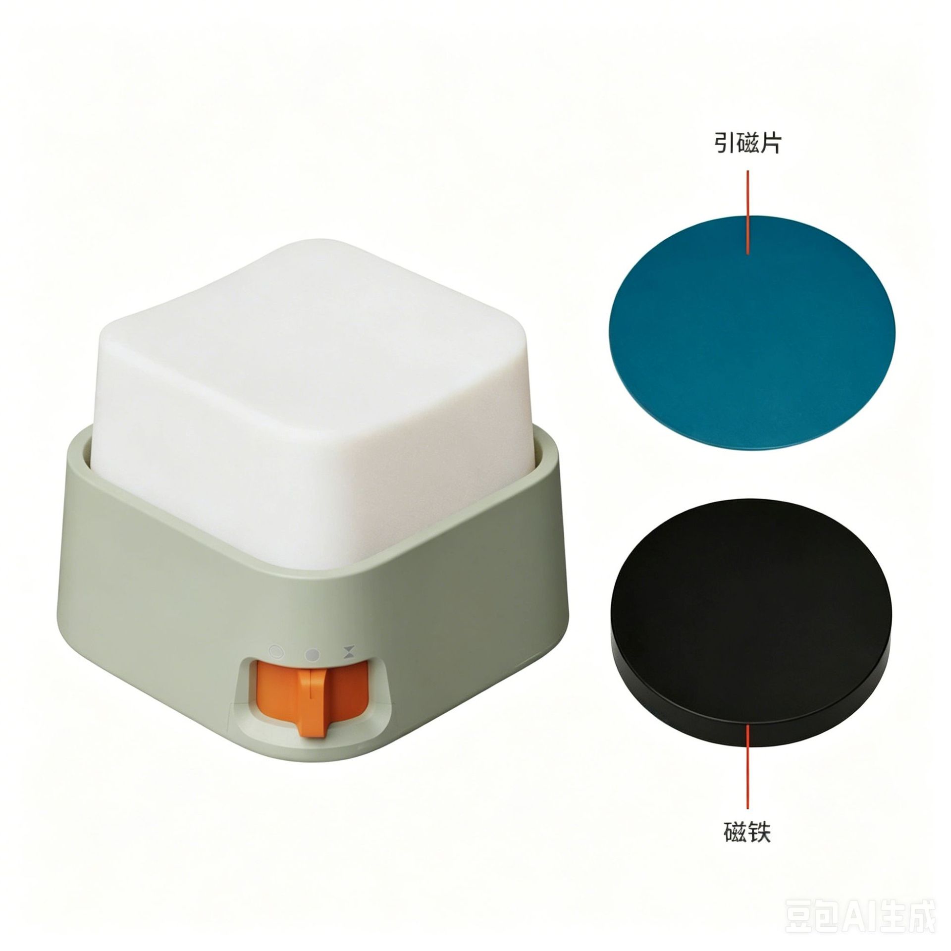 Magnetic Button Night Light Stepless Dimming Bedroom Children's Bedside Atmosphere Light