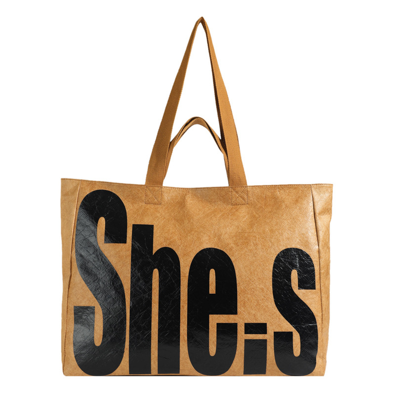 Large Capacity Tote Bag Women 2024 Autumn Winter New Letter Print Shoulder Bag Women's Bag