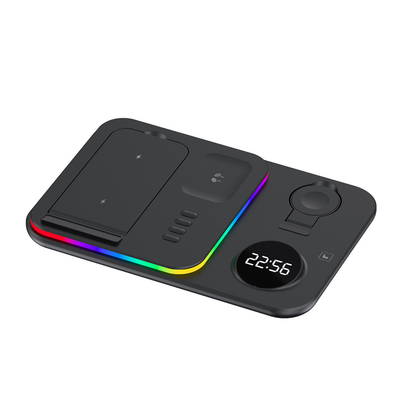 Wireless Charger 30W for Apple Samsung Huawei Phone Earphone Watch Foldable Desktop Magnetic Fast Charging