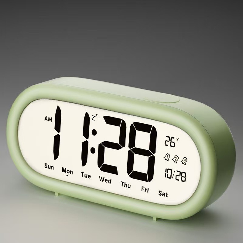 High-Definition LCD Alarm Clock, Loud Volume Smart Alarm Clock, Temperature Calendar Time Management