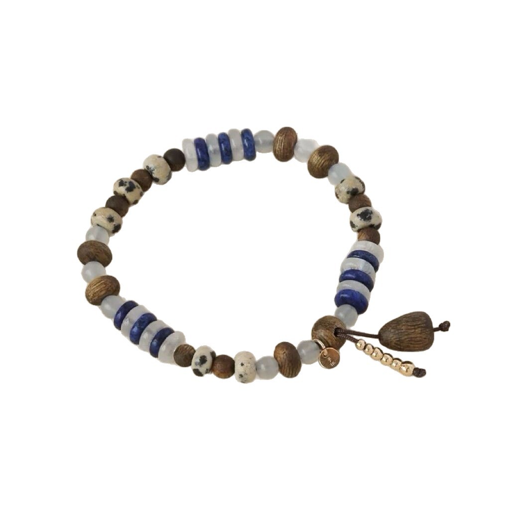Agarwood Echo Bracelet New Chinese Style Agarwood Natural Stone Bracelet for Women 2025 Spring Summer New