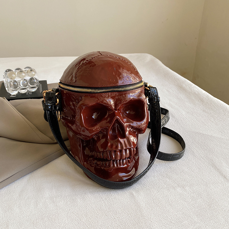 Bag for Women New Halloween Skull Bag Funny Handheld Shoulder Crossbody Bag
