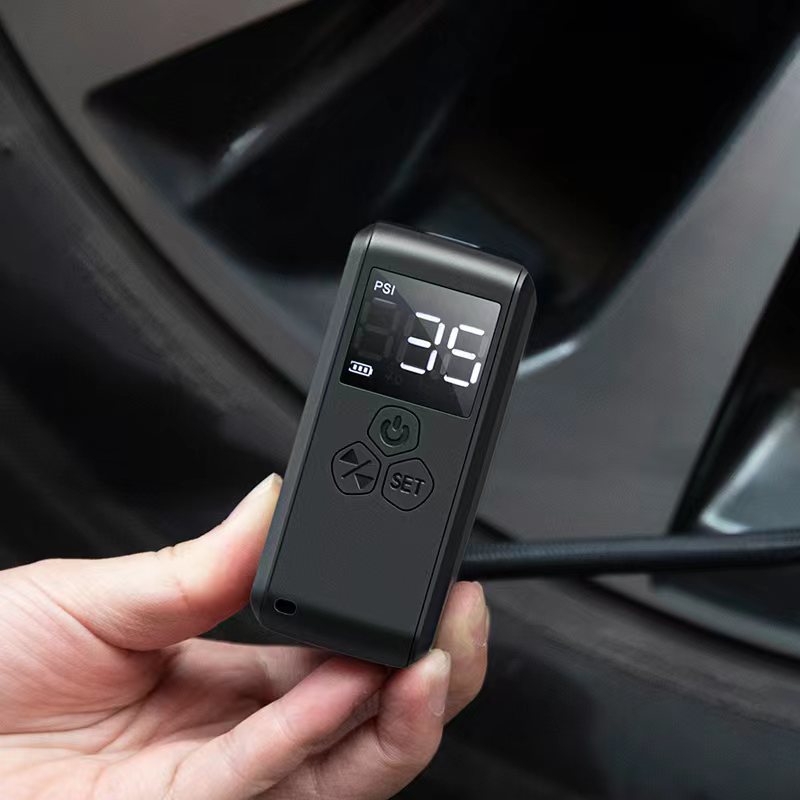 Portable Wireless Vehicle-Mounted Inflator Pump Mini Digital Display Inflator Pump Car Tire Bicycle Tire Electric Air Pump
