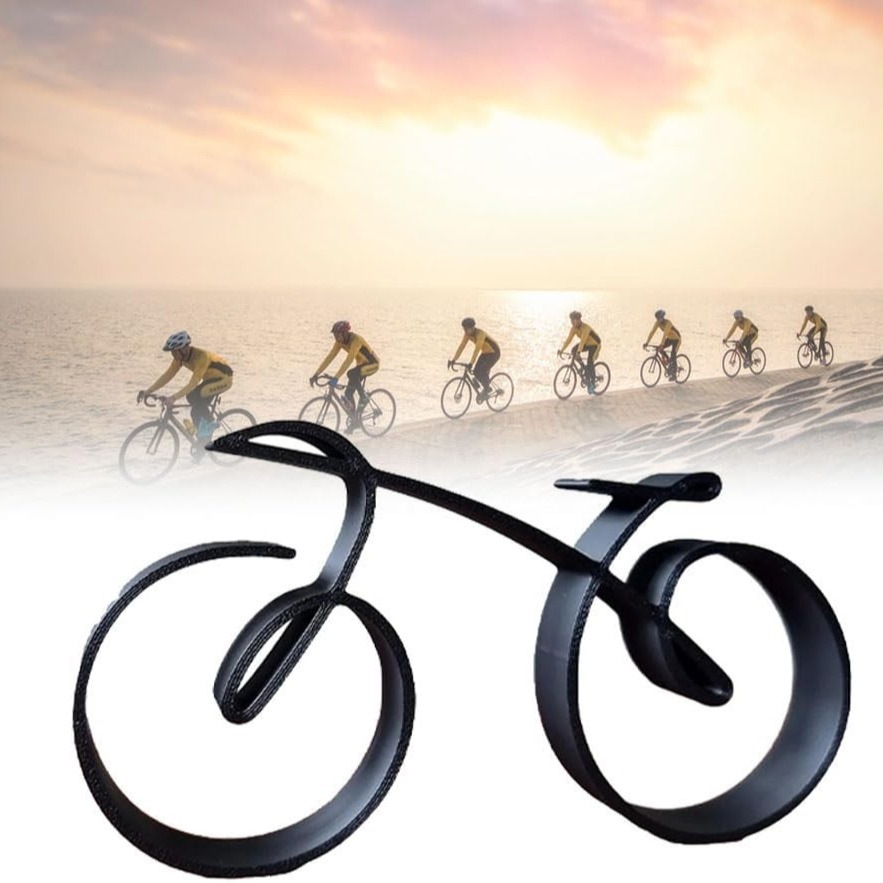 New Geometric Bicycle Wall Bicycle Line Bicycle Decoration Silhouette