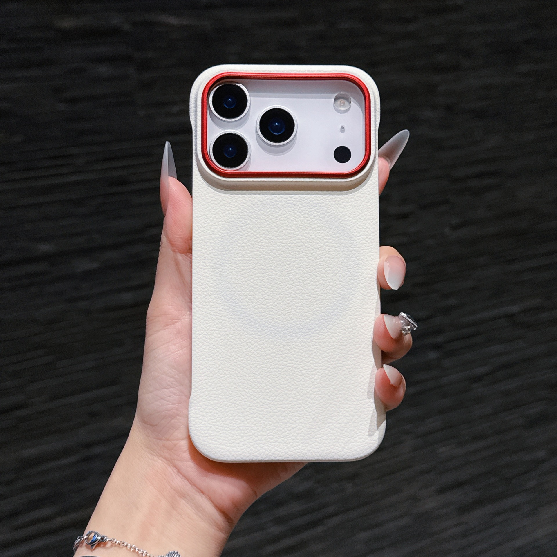 Leather bezel-less magnetic charging case for iPhone 17, new bare-hand feel, compatible with iPhone 17 Pro Max, anti-drop