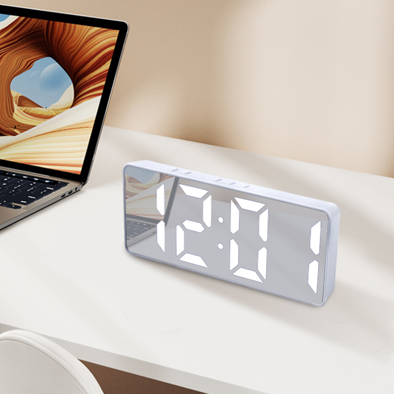 Simple LED Electronic Alarm Clock Colorful Clock Student Gift Night Light Silent Multifunctional Digital Alarm Clock