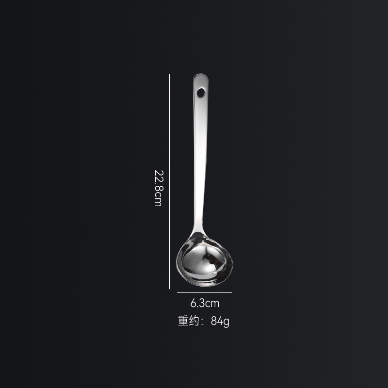 316 stainless steel soup spoon, slotted spoon, hotel hot pot spoon, kitchen tool, soup ladle, cooking small spoon, with LOGO