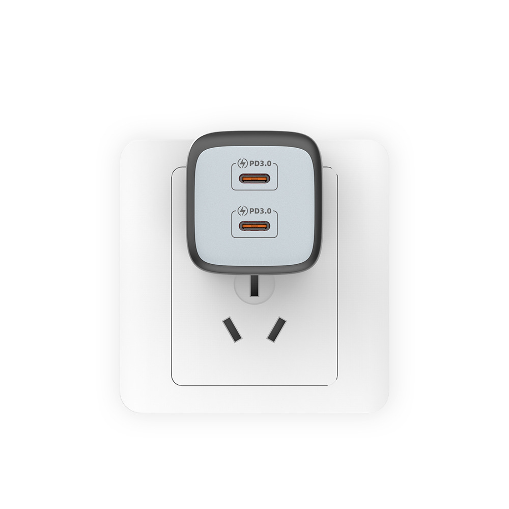 US Standard PD45W ETL Certified Charger GaN Fast Charging Head Phone Computer Tablet Power Adapter