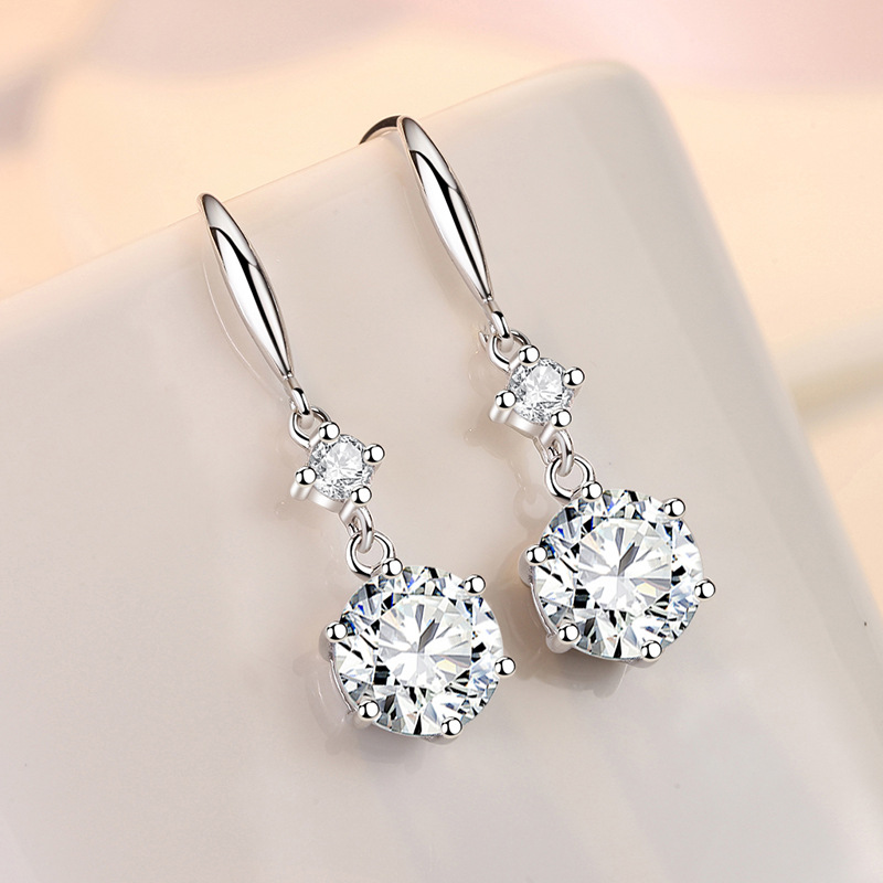 Designer earrings with diamonds, large diamond earrings