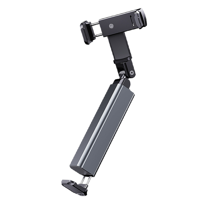 Mobile phone stand for travel, home, airplane, high-speed rail, portable folding rotating telescopic storage clip stand