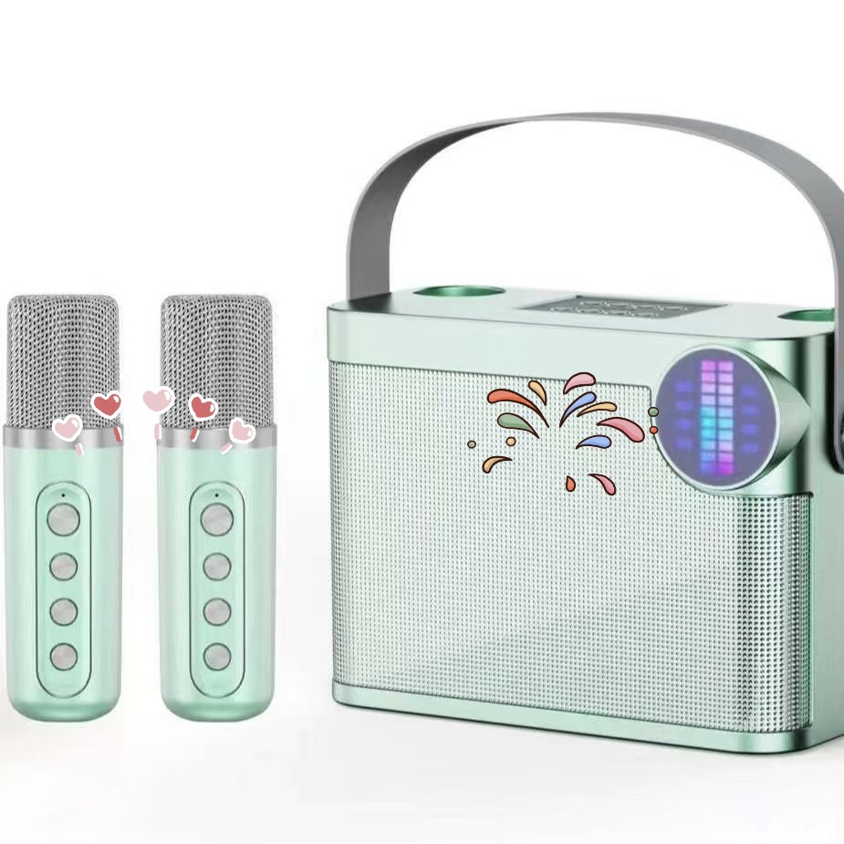 YS210 Handheld K歌 Bluetooth Speaker Phone Wireless Microphone USB Portable Bluetooth Outdoor Portable 203 Speaker