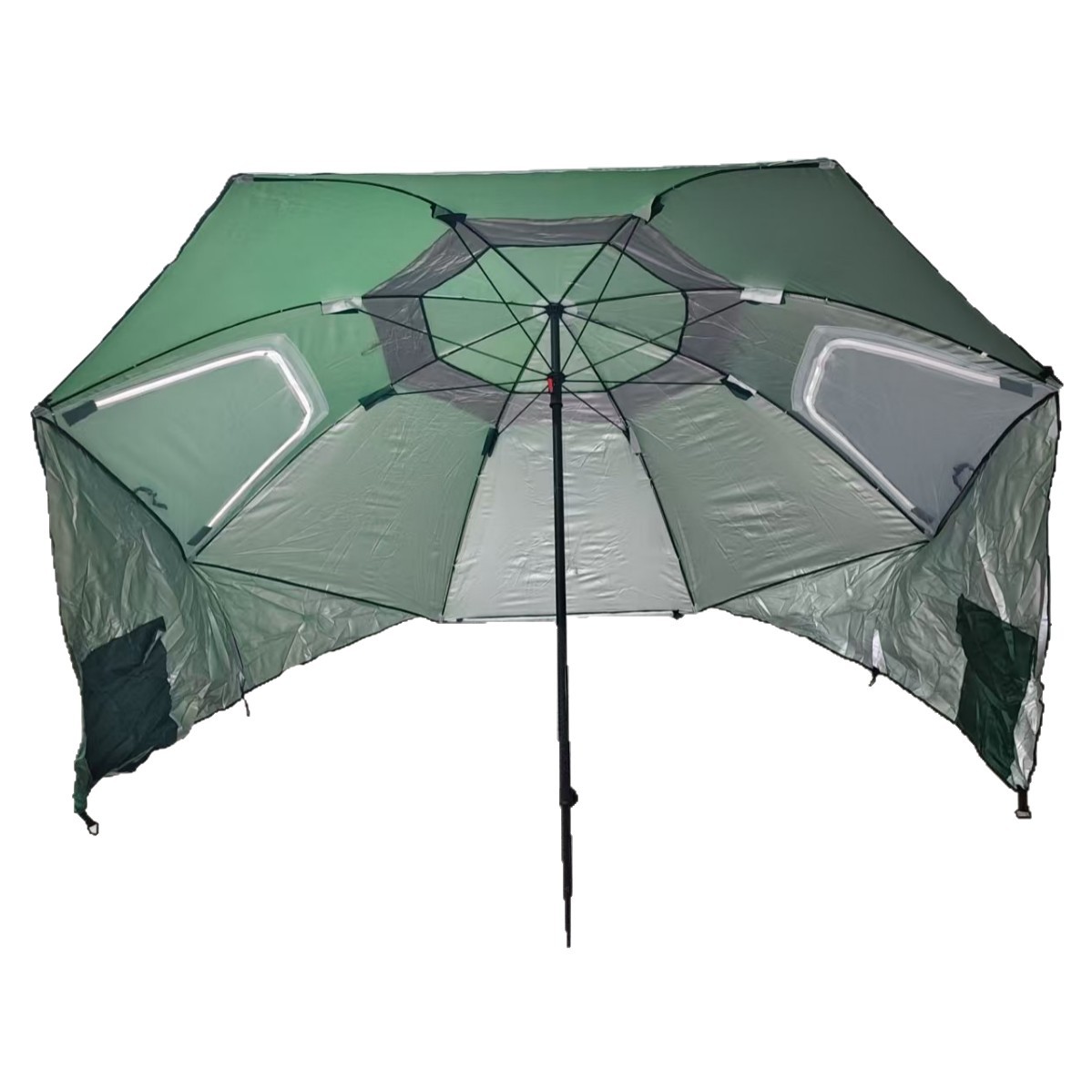 2.4m portable beach tent umbrella multifunctional canopy camping team canopy large fishing umbrella sunshade canopy
