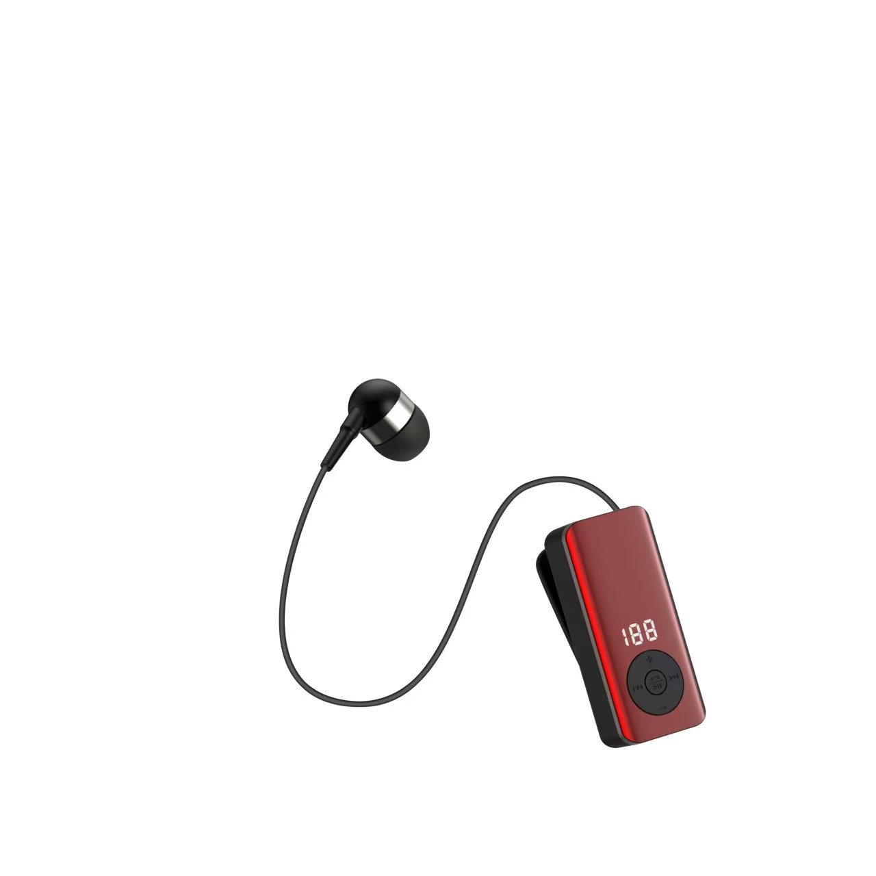 Long battery life retractable cable Bluetooth headset Q6 single ear in-ear call vibration business headset