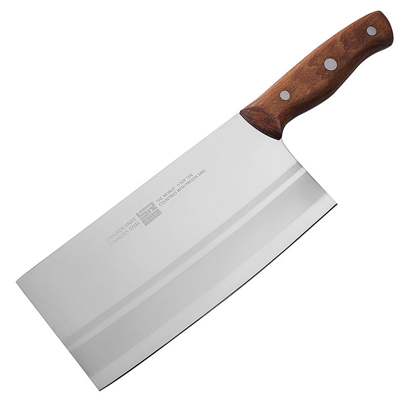 Wooden handle Sanliren No.2 mulberry knife hotel chef knife kitchen knife stainless steel meat vegetable slicer