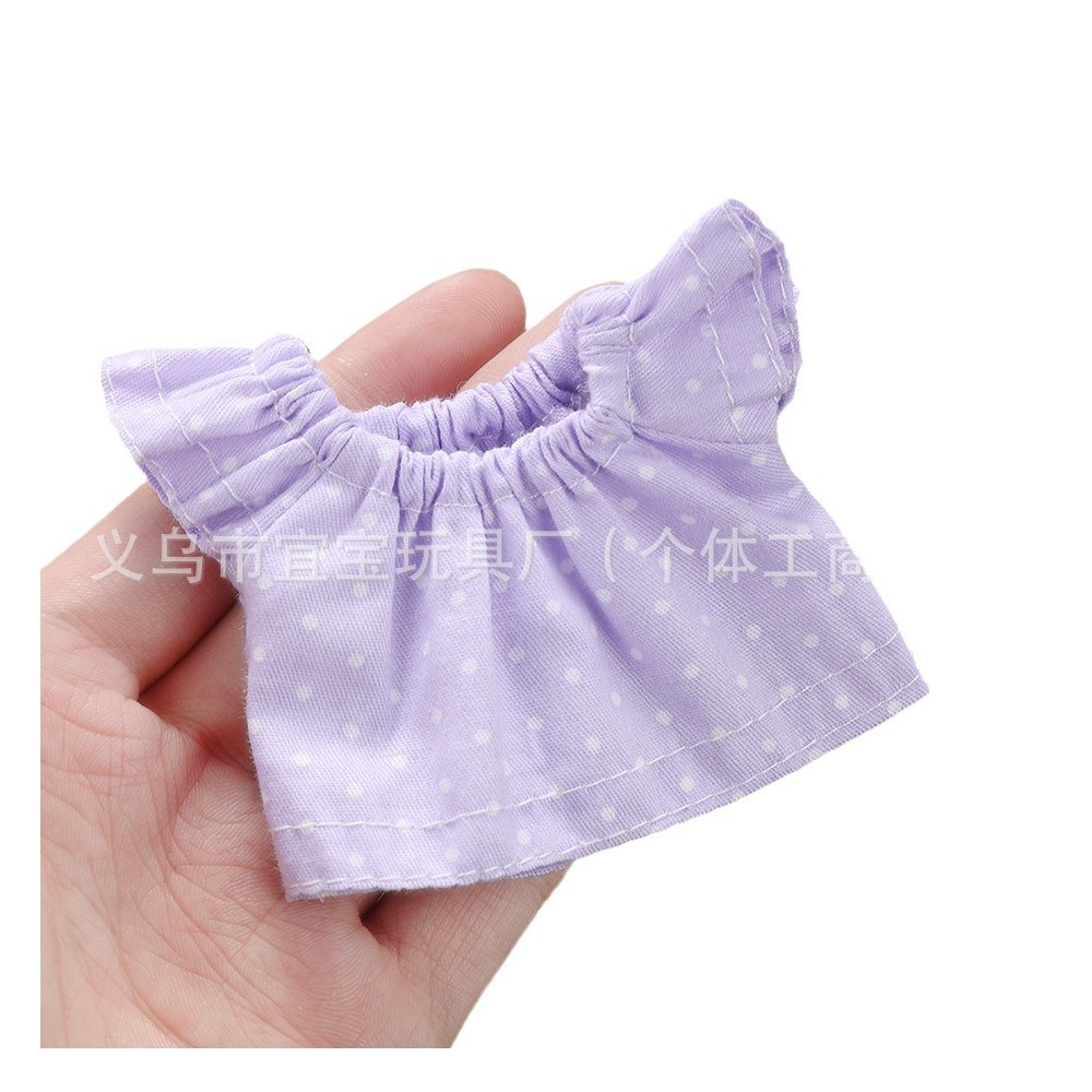 New Polka Dot Floral Dress Doll Clothes 10cm-15cm Wallace and Gromit Plush Toy Dress Costume Accessories