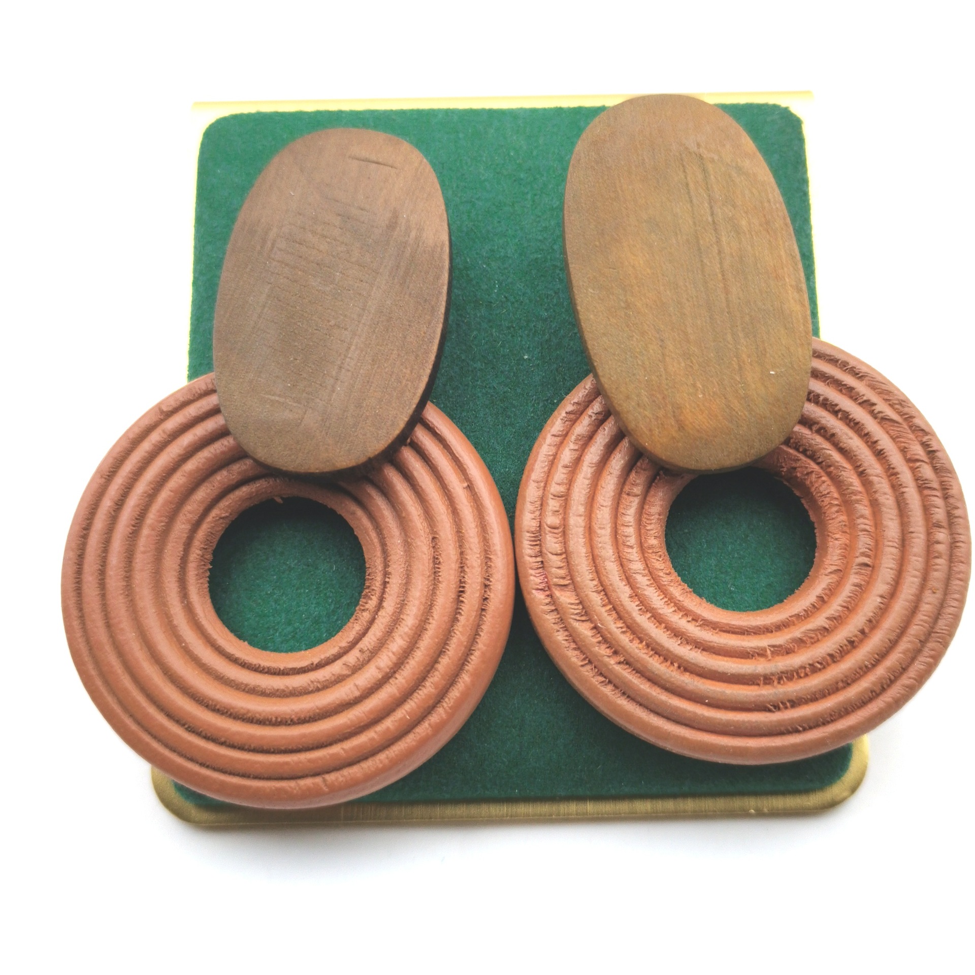 New exaggerated geometric acrylic circle earrings