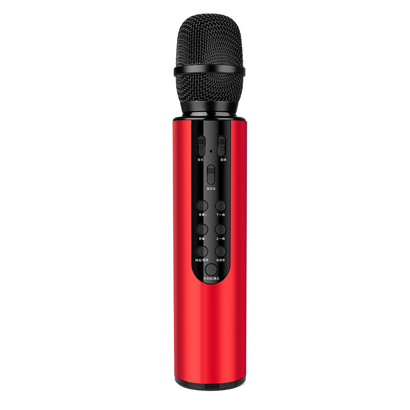 New M6 Microphone Wireless Bluetooth Capacitor Speaker Dual Speaker Microphone Audio All-in-One Microphone Sound Card