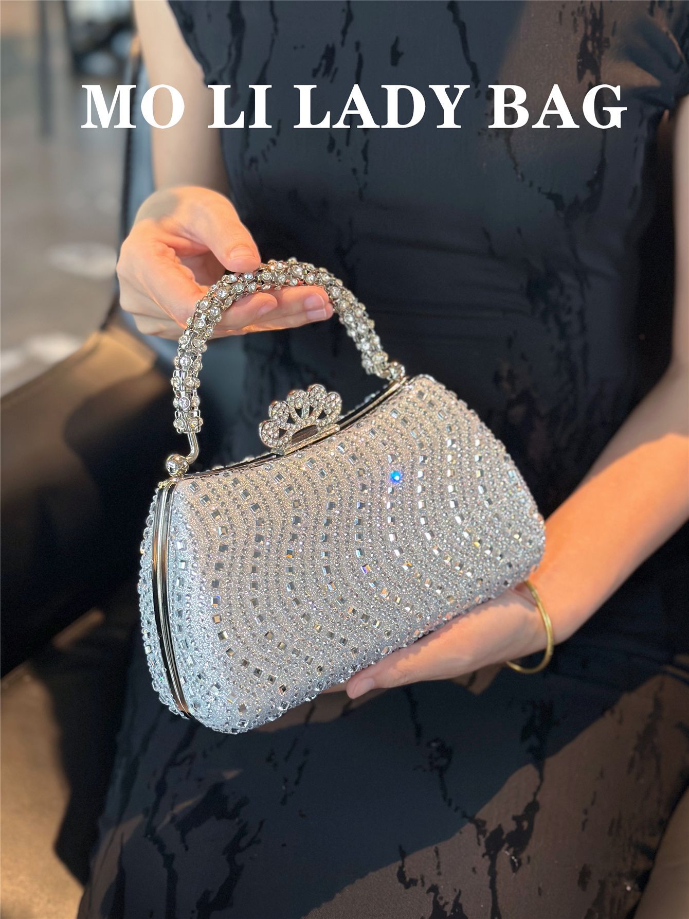 2025 New Diamond Evening Bag Banquet Bag Dress Wedding Banquet Crossbody Bag Evening Bag Celebrity