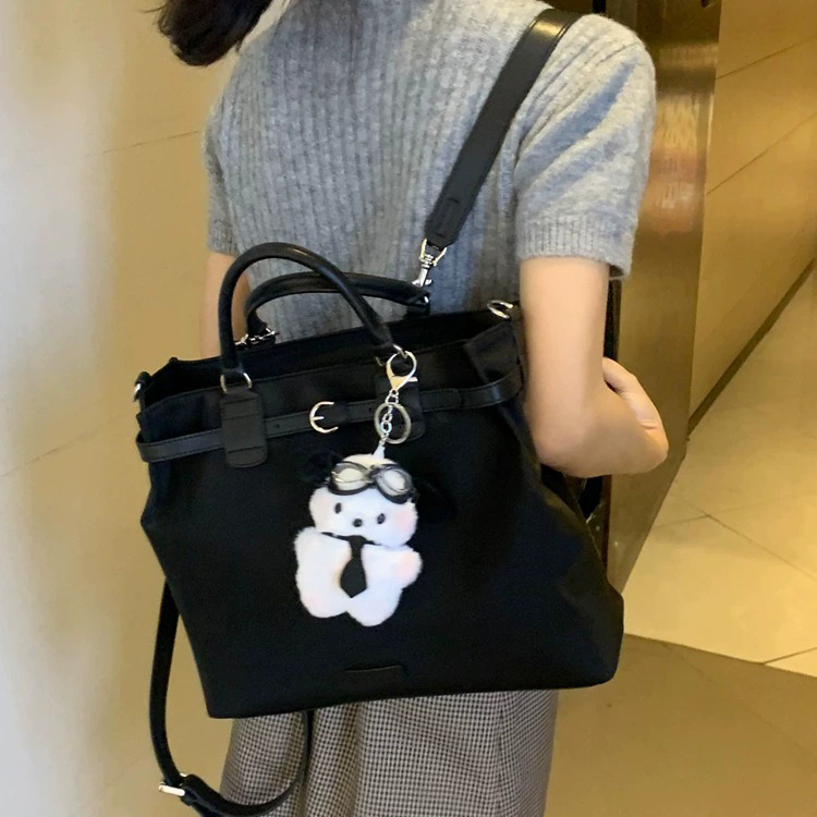 Dual-Use Large Capacity Student Backpack for Women 2026 New Handheld Laptop Bag Commute Single Shoulder Crossbody Tote Bag