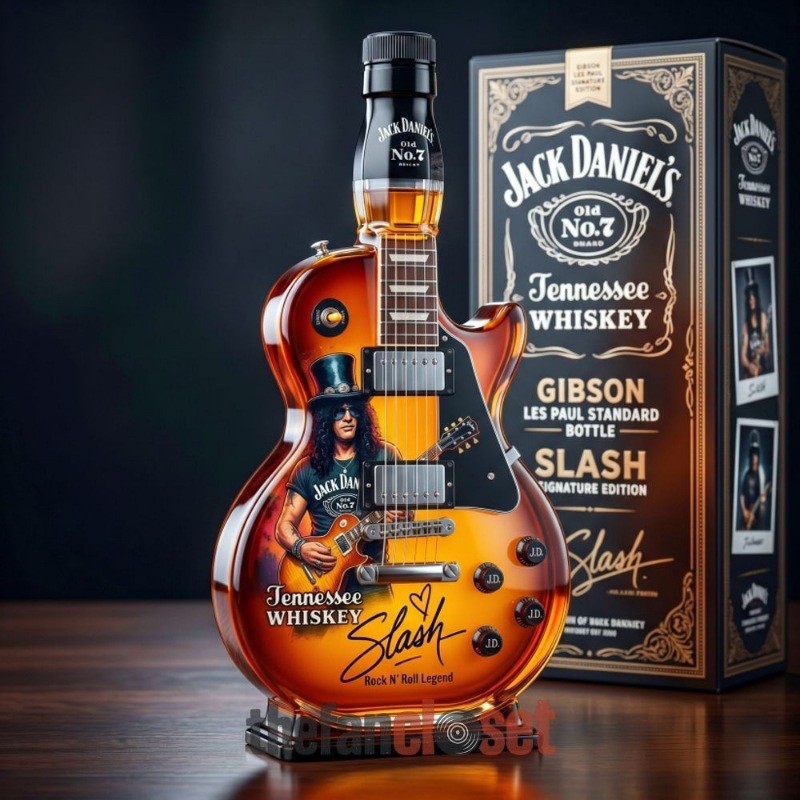 New ornament whiskey ornament guitar shape red wine bottle whiskey bottle sealed empty bottle