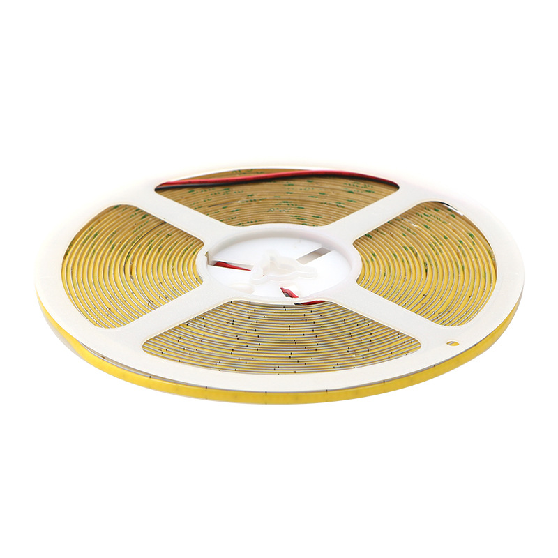 COB LED strip light, low-voltage, 5V12V24V, self-adhesive, 5mm, ultra-narrow, 400 lamps, waterproof, linear, flexible strip light