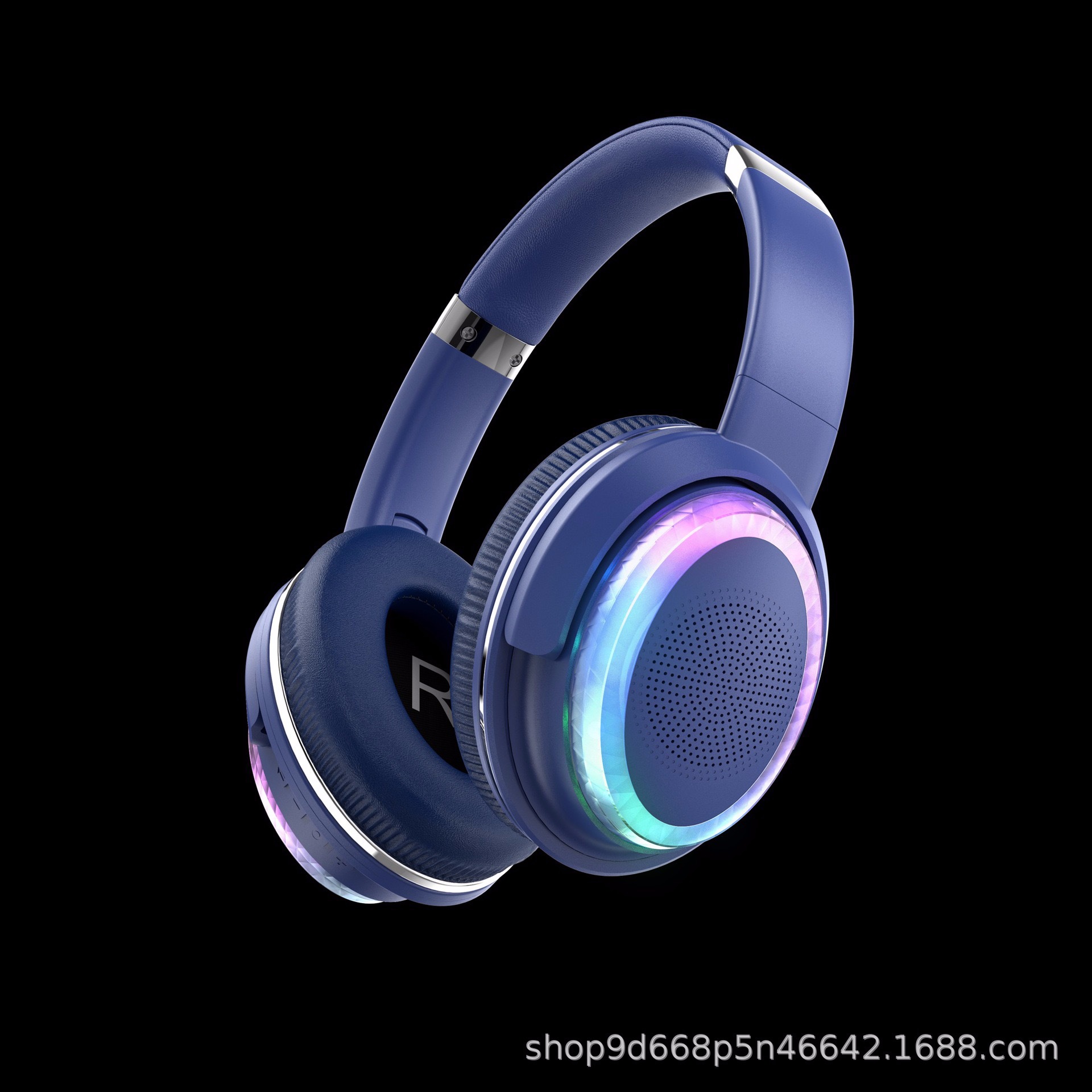 BT880 Over-Ear Bluetooth Speaker Headphones RGB Light Music Stereo Ultra-Long Battery Life External Speaker Headphones