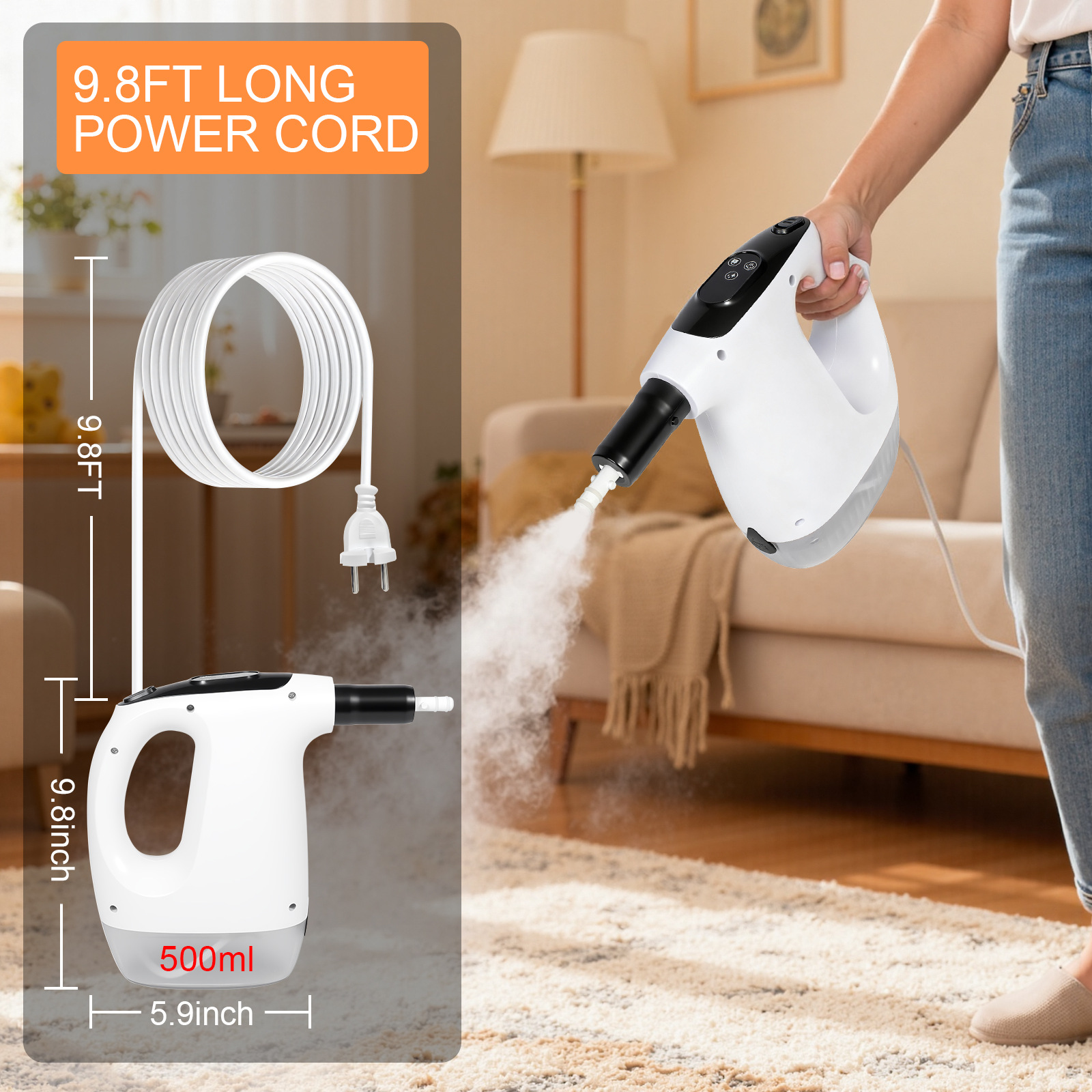 Strictly Selected Handheld Floor Mop Steam Mop Multifunctional High-Temperature Steam Cleaning Machine