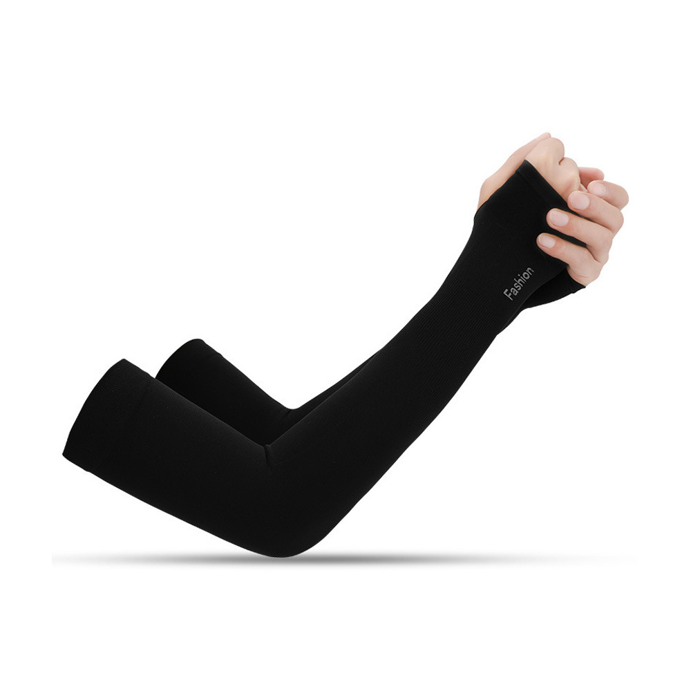 Ice Silk Sun Protection Arm Sleeves Men Women Summer Cycling Sleeves Outdoor Sports Arm Cover Sunshade Breathable Thin HB04